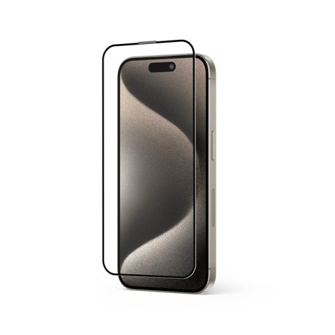 Szkło hartowane Anti-Bacterial 3D Armour Glass 9H na cały ekran iPhone iPhone 15 Pro Max z ramką instalacyjną Szkło hartowane Anti-Bacterial 3D Armour Glass 9H na cały ekran iPhone iPhone 15 Pro Max z ramką instalacyjną