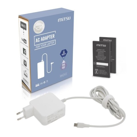 Zasilacz USB Type C 45W Biały Zasilacz USB Type C 45W Biały
