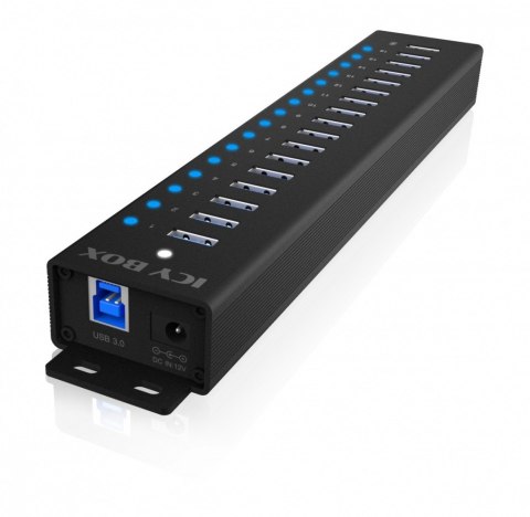 Hub IB-HUB1717 16+1 port USB HUB, 16x USB + 1x USB do ładowania, USB 3.2 Gen 1, 96 Watt zasilacz Hub IB-HUB1717 16+1 port USB HUB, 16x USB + 1x USB do ładowania, USB 3.2 Gen 1, 96 Watt zasilacz