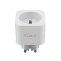 Inteligentne gniazdko Wi-Fi 16A Pomiar zużycia energii, wielopak 3 szt., AS-01, białe