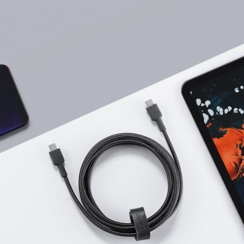 CB-CD45 nylonowy kabel USB C - USB C | 0,9m | 3A | 60W PD | 20V CB-CD45 nylonowy kabel USB C - USB C | 0,9m | 3A | 60W PD | 20V