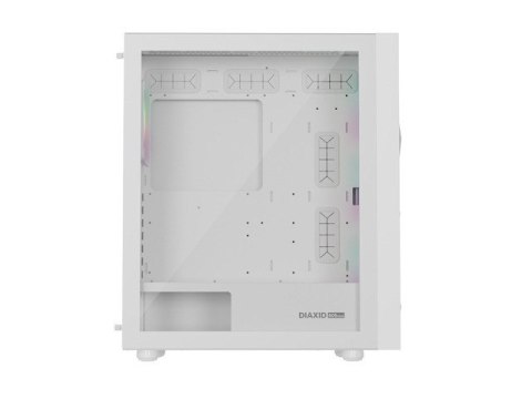 Obudowa Genesis Diaxid 605 ARGB MIDI TOWER USB-C Biała Obudowa Genesis Diaxid 605 ARGB MIDI TOWER USB-C Biała