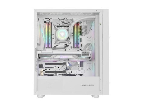 Obudowa Genesis Diaxid 605 ARGB MIDI TOWER USB-C Biała Obudowa Genesis Diaxid 605 ARGB MIDI TOWER USB-C Biała