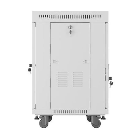 Szafa stojąca rack 19 cali 15U 600X600 szara LCD flack pack Szafa stojąca rack 19 cali 15U 600X600 szara LCD flack pack