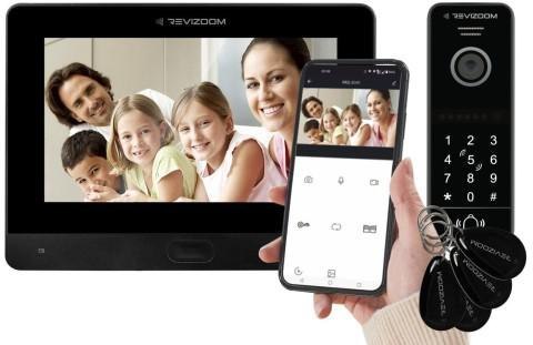 Wideodomofon REVIZOOM RM-T471HD BLACK/RC-411HD-CK Wideodomofon REVIZOOM RM-T471HD BLACK/RC-411HD-CK