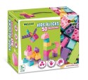 Klocki 50 elementów Kids Blocks różowe