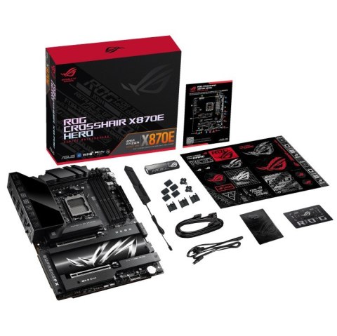 Płyta główna ROG CROSSHAIR X870E HERO AM5 4DDR5 HDMI/USB-C Płyta główna ROG CROSSHAIR X870E HERO AM5 4DDR5 HDMI/USB-C