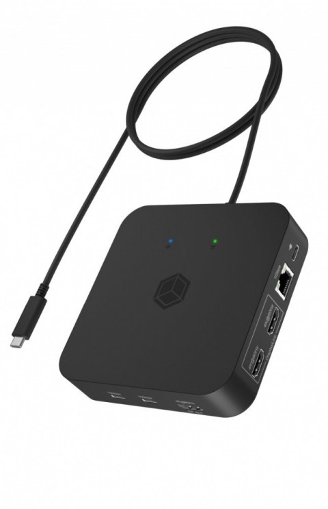 Stacja dokująca IB-DK4090-C 12w1, 3x HDMI,LAN,USB, PD do 100W Stacja dokująca IB-DK4090-C 12w1, 3x HDMI,LAN,USB, PD do 100W