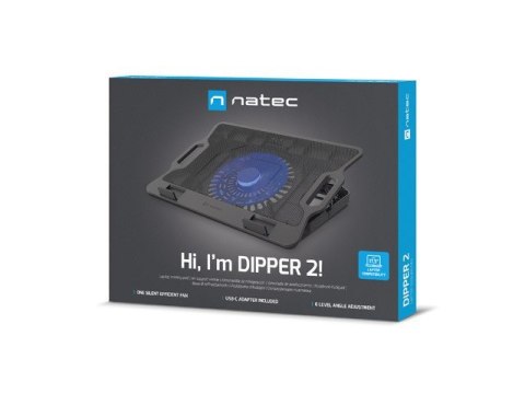 Podstawka chłodząca DIPPER 2 12.1-17.3 cala 2 USB LED Podstawka chłodząca DIPPER 2 12.1-17.3 cala 2 USB LED