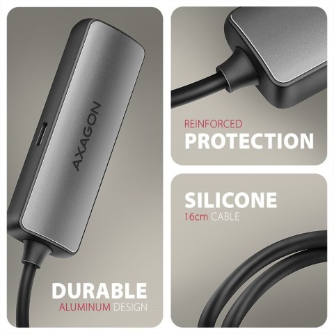 RVC-HI8KPD Adapter aktywny USB-C -> HDMI 8K/60Hz, Aluminum, PD100W, 16cm kabel RVC-HI8KPD Adapter aktywny USB-C -> HDMI 8K/60Hz, Aluminum, PD100W, 16cm kabel