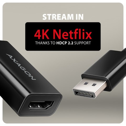RVD-HI20N Adapter aktywny DisplayPort -> HDMI 1.4, 4K/60Hz, kabel 15cm RVD-HI20N Adapter aktywny DisplayPort -> HDMI 1.4, 4K/60Hz, kabel 15cm
