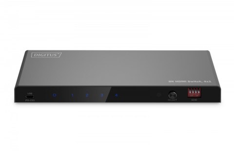Przełącznik / Switch HDMI 4x1, 8K/60Hz (4:4:4) z HDR, 48 Gbps, HDCP 2.3, Toslink / Stereo, EDID Przełącznik / Switch HDMI 4x1, 8K/60Hz (4:4:4) z HDR, 48 Gbps, HDCP 2.3, Toslink / Stereo, EDID