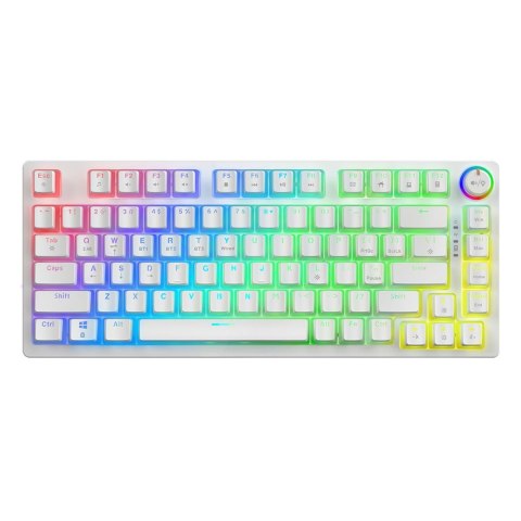 Klawiatura mechaniczna bezprzewodowa PHENIX WHITE Gateron Red Pro, Pudding Klawiatura mechaniczna bezprzewodowa PHENIX WHITE Gateron Red Pro, Pudding