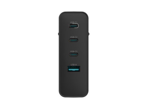 Ładowarka sieciowa Ribera GAN 3xUSB-C + 1x USB-A 100W czarna Ładowarka sieciowa Ribera GAN 3xUSB-C + 1x USB-A 100W czarna