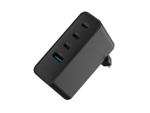 Ładowarka sieciowa Ribera GAN 3xUSB-C + 1x USB-A 100W czarna Ładowarka sieciowa Ribera GAN 3xUSB-C + 1x USB-A 100W czarna