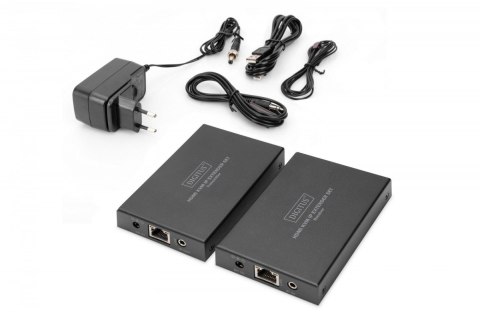 Przedłużacz / Extender KVM HDMI+USB 150m po kat.5e UTP/IP 1080p FHD 60Hz audio (zestaw) Przedłużacz / Extender KVM HDMI+USB 150m po kat.5e UTP/IP 1080p FHD 60Hz audio (zestaw)