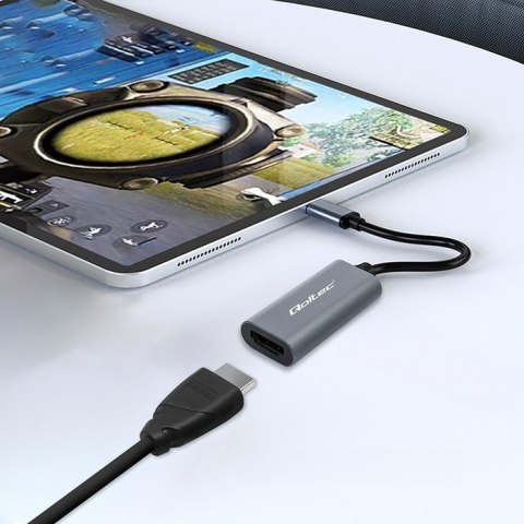 Adapter aluminiowa przejściówka USB-C na HDMI 4K | 60Hz | 32AWG Adapter aluminiowa przejściówka USB-C na HDMI 4K | 60Hz | 32AWG