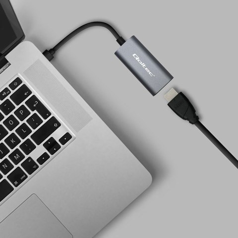 Adapter aluminiowa przejściówka USB-C na HDMI 4K | 60Hz | 32AWG Adapter aluminiowa przejściówka USB-C na HDMI 4K | 60Hz | 32AWG