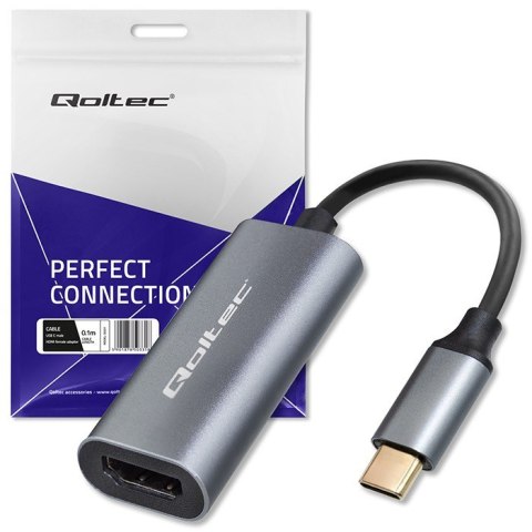 Adapter aluminiowa przejściówka USB-C na HDMI 4K | 60Hz | 32AWG Adapter aluminiowa przejściówka USB-C na HDMI 4K | 60Hz | 32AWG