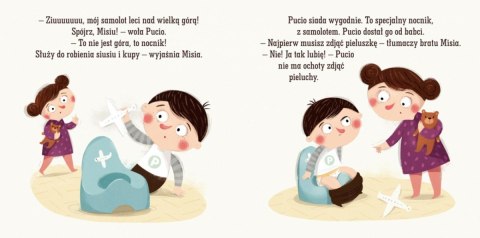 Książeczka Pucio chce siusiu, czyli pożegnanie pieluszki Książeczka Pucio chce siusiu, czyli pożegnanie pieluszki