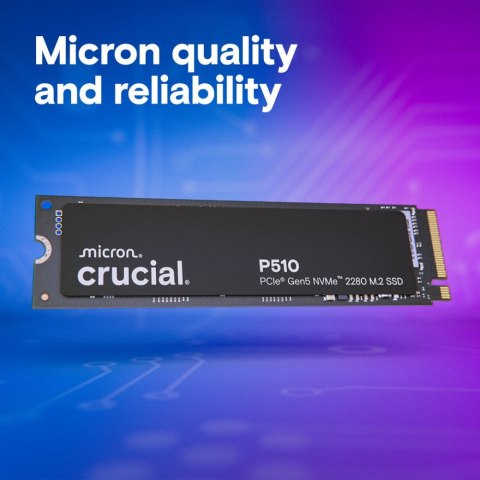 Dysk SSD P510 1TB M.2 NVMe Gen5 2280 11000/9500 MB/s Dysk SSD P510 1TB M.2 NVMe Gen5 2280 11000/9500 MB/s