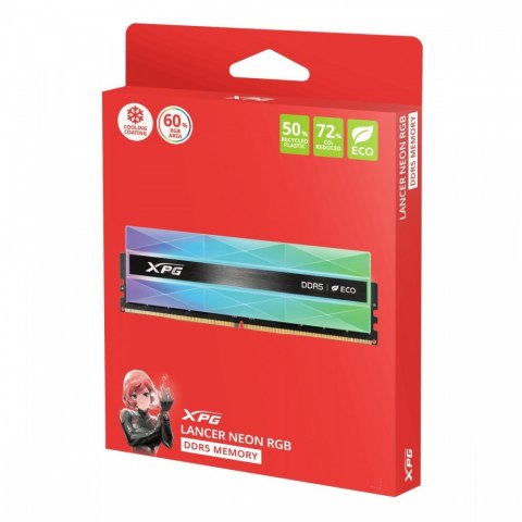 Pamięć XPG Lancer NEON DDR5 6400 DIMM 32GB (2x16) CL32 Pamięć XPG Lancer NEON DDR5 6400 DIMM 32GB (2x16) CL32