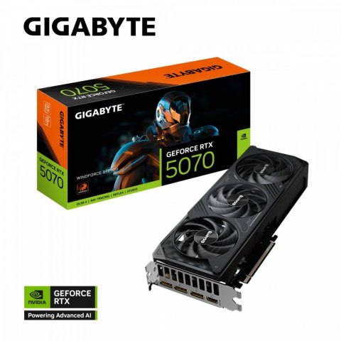 Karta graficzna GeForce RTX 5070 WINDFORCE SFF 12G 192BIT GDDR7 3DP/HDMI Karta graficzna GeForce RTX 5070 WINDFORCE SFF 12G 192BIT GDDR7 3DP/HDMI
