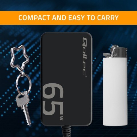 Ładowarka sieciowa 65W GaN Super Fast SLIM | PD | 5-20V | 3.25A |USB-C 3.1 | Laptop | MacBook | Smartfon | +kabel Ładowarka sieciowa 65W GaN Super Fast SLIM | PD | 5-20V | 3.25A |USB-C 3.1 | Laptop | MacBook | Smartfon | +kabel