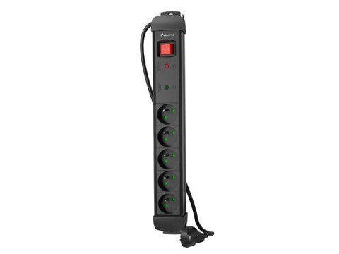 Listwa zasilająca 5.0m 5x230 cz SP1-05E-0500-BK Listwa zasilająca 5.0m 5x230 cz SP1-05E-0500-BK
