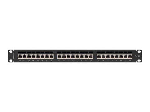 Patchpanel 24 port 1U KAT6A EK. PPSA-1024-B Czarny Patchpanel 24 port 1U KAT6A EK. PPSA-1024-B Czarny