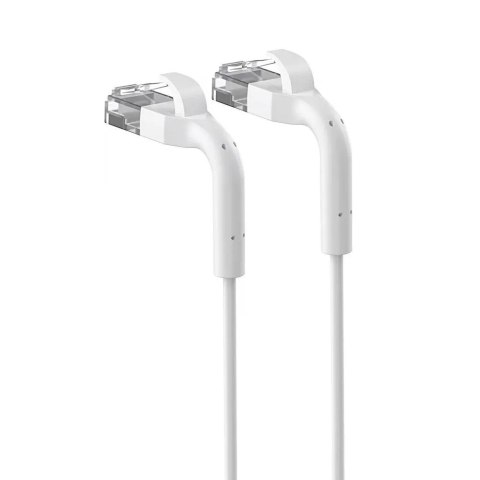 Patchcord kat.6 U/FTP 1Gbps miedź kabel sieciowy skrętka, łamana końcówka 2m biały Patchcord kat.6 U/FTP 1Gbps miedź kabel sieciowy skrętka, łamana końcówka 2m biały