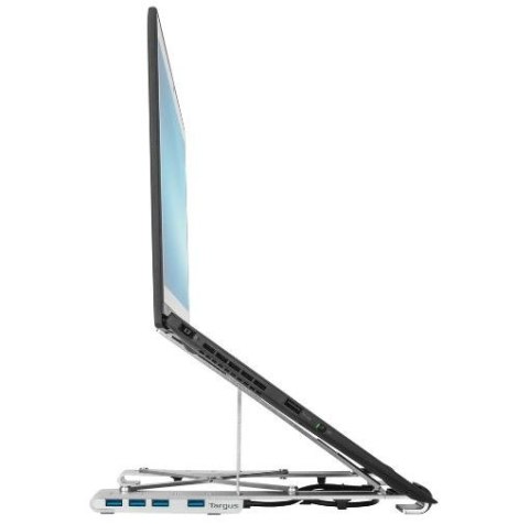 Przenośny stojak ze zintegrowanym koncentratorem USB-A Przenośny stojak ze zintegrowanym koncentratorem USB-A