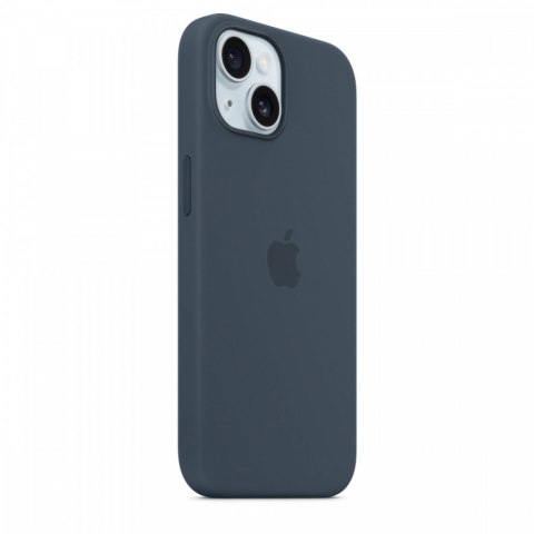 Etui silikonowe z MagSafe do iPhonea 15 - sztormowy błękit Etui silikonowe z MagSafe do iPhonea 15 - sztormowy błękit