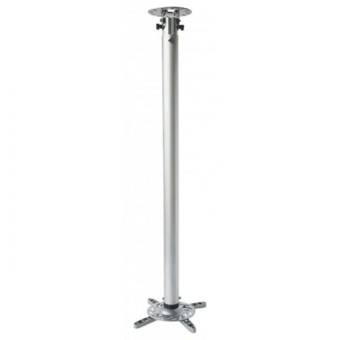Ramię do projektora 110 -190cm sufitowe, 15kg, srebrne