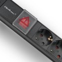 Listwa zasilająca do szafy RACK 1U | 16A | PDU | 6xSCHUKO | 2m Listwa zasilająca do szafy RACK 1U | 16A | PDU | 6xSCHUKO | 2m
