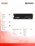 Dysk SSD KC3000 4096GB PCIe 4.0 NVMe M.2 Dysk SSD KC3000 4096GB PCIe 4.0 NVMe M.2