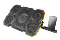 Podstawka chłodząca gaming LED RGB Breva Podstawka chłodząca gaming LED RGB Breva