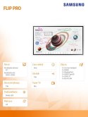 Monitor profesjonalny WM55B FLIP PRO 55 cali Dotykowy 16h/7 350(cd/m2) 3840x2160 (UHD) Flip App USB-C Wi-Fi/BT 3 lata On-Site ( Monitor profesjonalny WM55B FLIP PRO 55 cali Dotykowy 16h/7 350(cd/m2) 3840x2160 (UHD) Flip App USB-C Wi-Fi/BT 3 lata On-Site (