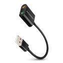 ADA-12 Zewnętrzna karta dzwiękowa USB 2.0 48kHz/16-bit stereo, metal, kabel USB-A 15 cm ADA-12 Zewnętrzna karta dzwiękowa USB 2.0 48kHz/16-bit stereo, metal, kabel USB-A 15 cm