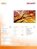 Monitor wielkoformatowy MultiSync M552 55 cali 550cd/m2 24/7