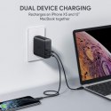 PA-D3 ładowarka sieciowa 2xUSB Power Delivery (1xUSB A+1xUSB C) 60W 5.4A PA-D3 ładowarka sieciowa 2xUSB Power Delivery (1xUSB A+1xUSB C) 60W 5.4A