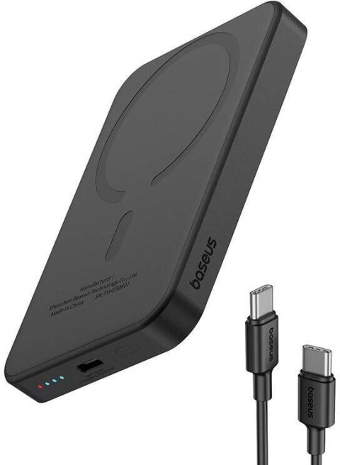 Powerbank Baseus Magnetic Mini P10022107113-00 5000mAh 20W PD INDUKCYJNE Qi USB-C KABEL USB-C
