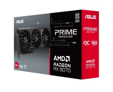 Karta graficzna RX 9070 PRIME OC 16GB GDDR6 256bit DP/HDMI Karta graficzna RX 9070 PRIME OC 16GB GDDR6 256bit DP/HDMI