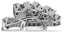 Złączka szynowa 3‑pietrowa 4mm2 N/L/PE szara 2003‑7646 TOPJOBS 50szt