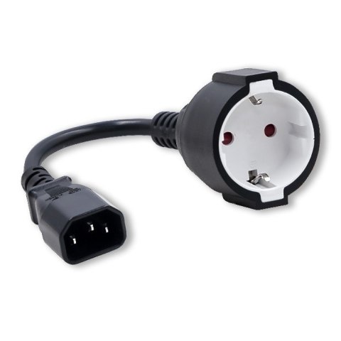 Adapter IEC 320 C14 / SCHUKO | 0.15m Adapter IEC 320 C14 / SCHUKO | 0.15m