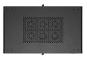 Szafa instalacyjna rack stojąca 19" 22U 600x1000 czarna drzwi przeszkolne ( flat pack)