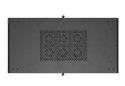 Szafa instalacyjna rack stojąca 19" 22U 600x1200 czarna drzwi perforowane (flat pack)