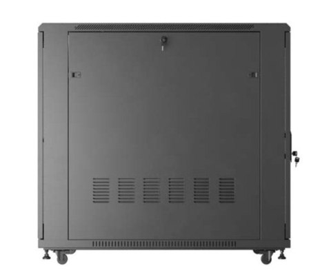 Szafa instalacyjna rack stojąca 19" 22U 600x1200 czarna drzwi perforowane (flat pack) Szafa instalacyjna rack stojąca 19" 22U 600x1200 czarna drzwi perforowane (flat pack)
