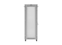 Szafa instalacyjna rack stojąca 19" 47U 800x1200 szara drzwi perforowane LCD ( flat pack) V2