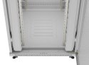 Szafa instalacyjna rack stojąca 19" 47U 800x1200 szara drzwi perforowane LCD ( flat pack) V2